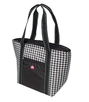 Большая хозяйственная сумка-холодильник Igloo Shopper Tote 30 черно-белая