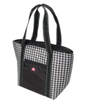25л Хозяйственная сумка холодильник  Igloo Shopper Tote 30 черно-белая  в клетку