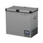 118л Компрессорный автомобильный холодильник с 2-мя отделениями  INDEL TB 118DD Steel