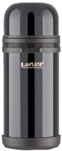 черный термос с комбинированным горлом для еды и напитков LaPlaya Traditional 1.2л 560047