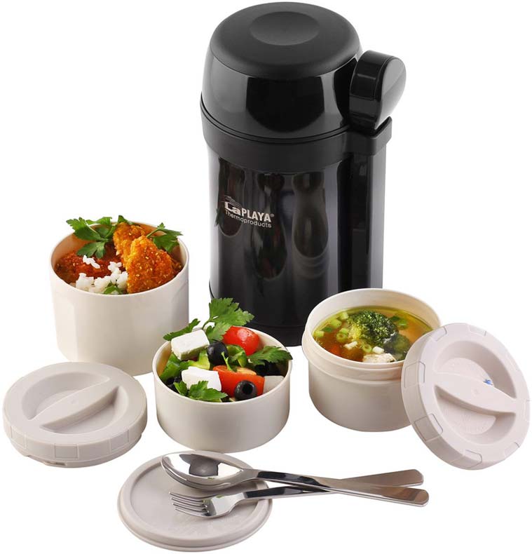 Термос для еды с 3 контейнерами Laplaya Food container 1,5л