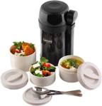 1.5л Термос для еды LaPlaya Термос из нержавеющей стали серии Food container с 3-я пластиковыми контейнерами 1,5 литра