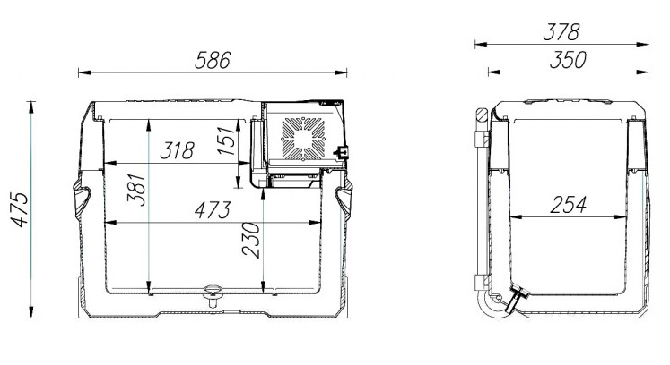  размеры alpicool cx40