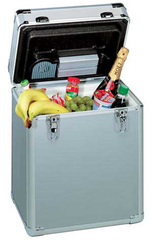 20л EZETIL Автомобильный сумка холодильник из алюминия в форме сундучка E20 Alu Ezetil