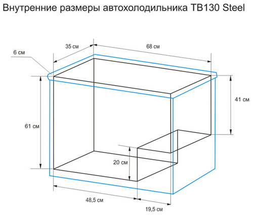 Внутренние размеры TB130